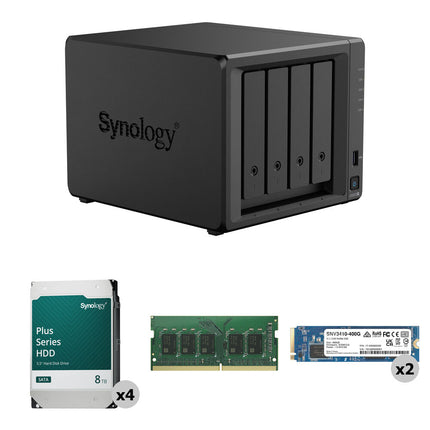 Synology DS925P Estación de almacenamiento 4 bahías para discos duros