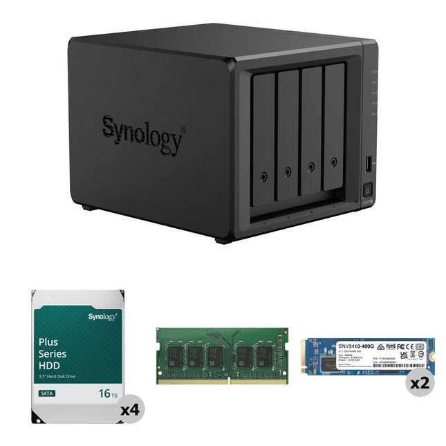 Synology DS925P Kit NAS 4 Bahías almacenamiento y rendimiento