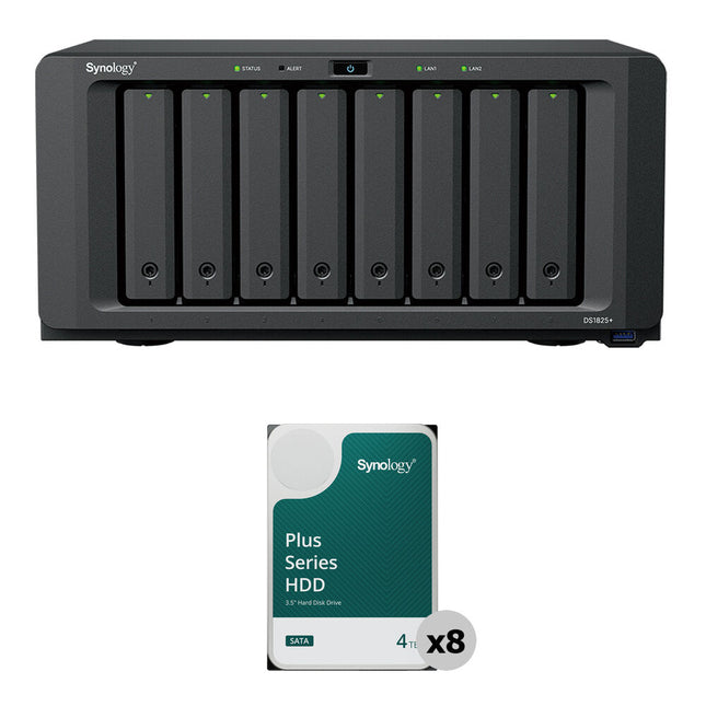 Synology 8-BAY DS1825+ Kit Almacenamiento NAS 8 Bahías SATA 4TB