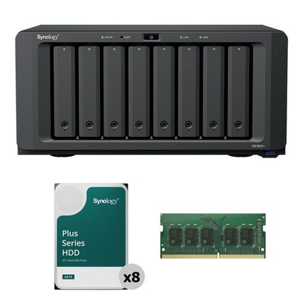Synology DSKSTTION DS1825+ 8 Bahías NAS con 12 TB y ECC