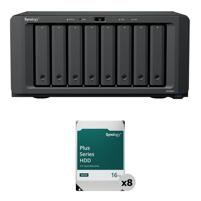 Synology DS1825+ NAS 8 Bahías SATA 16TB Premium Kit