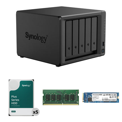 Synology DS1525+ 5 Bahías NAS Kit SATA 12TB ECC SSD