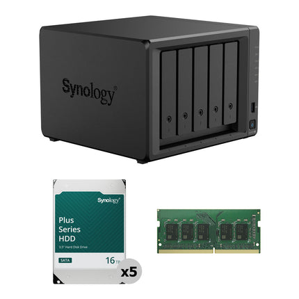 Synology DS1525+ NAS de 5 bahías SATA con soporte ECC y 16TB