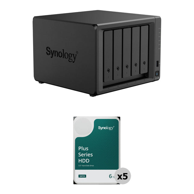 Synology DS1525+ NAS 5 Bahías Kit SATA 6TB almacenamiento eficiente