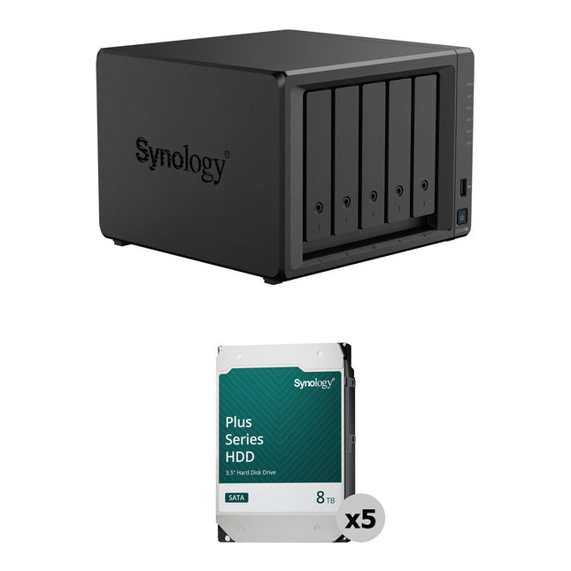 Synology DS1525+ NAS de 5 bahías kit con SATA 8TB almacenamiento