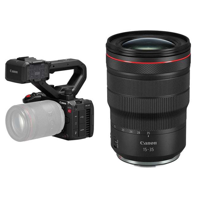 Canon EOS C50 Cámara de Cine Full-Frame con Sensor 7K y Lente 15-35mm f/2.8 IS USM
