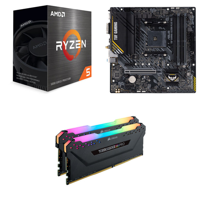 AMD Ryzen 5 5500 6 núcleos ASUS TUF GAMING A520M WIFI 32GB DDR4 3200 RAM