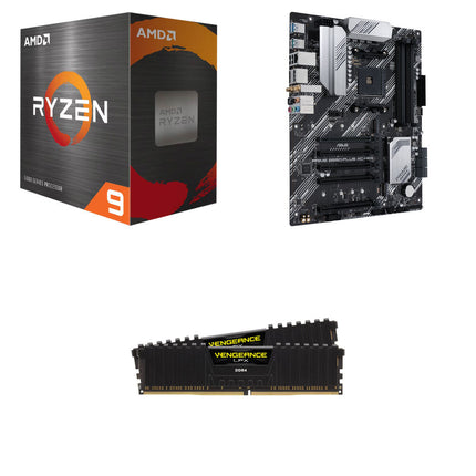 AMD Ryzen 9 5900XT Kit Combo con ASUS PRIME B550-PLUS y 32GB DDR4 3200MHz