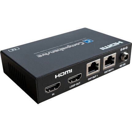 Comprehensive Pro AV Amplificador HDMI UHD 4K60 230 pies PoC 1x2
