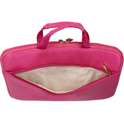 SANDY LISA Capri Funda para portátil 14" con bolsillos y asas rosas