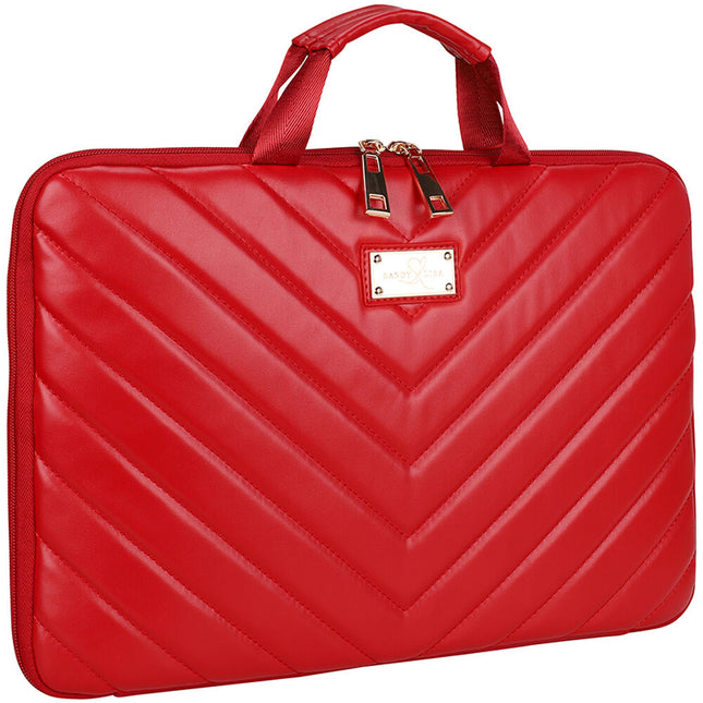 SANDY LISA Capri Funda para portátil 14" con bolsillos rojo