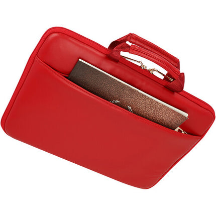 SANDY LISA Capri Funda para portátil 14" con bolsillos rojo