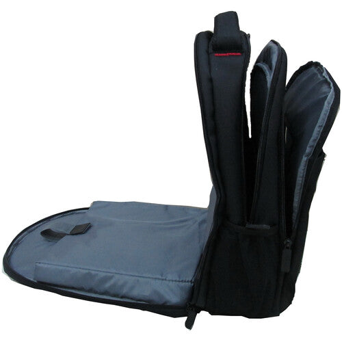 ECO STYLE Tech Pro Mochila Negra para Laptop 16.4" con Panel Organizativo Ergonomica