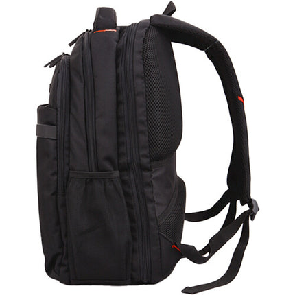 ECO STYLE Tech Pro Mochila Negra para Laptop 16.4" con Panel Organizativo Ergonomica