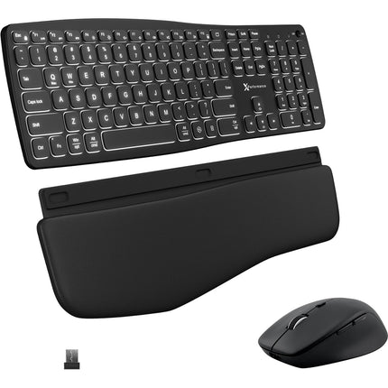 X9 Performance Teclado y Ratón Ergonómico Inalámbrico Retroiluminado 2400 dpi Bluetooth USB-C
