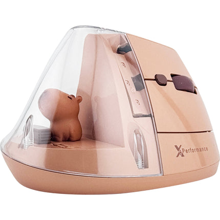 X9 Performance Ratón Vertical Ergonómico Inalámbrico 4000 dpi Marrón
