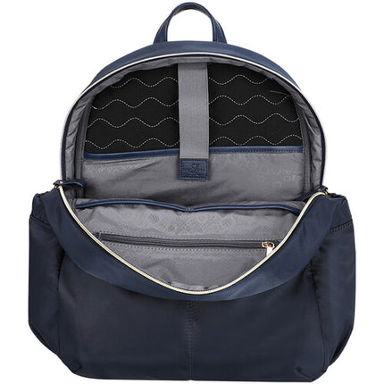 SANDY LISA Laguna Mochila Azul Marino para Laptop de 14 Pulgadas con Bolsillos de Accesorios