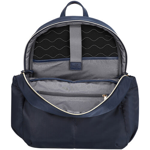 SANDY LISA Laguna Mochila Azul Marino para Laptop de 14 Pulgadas con Bolsillos de Accesorios