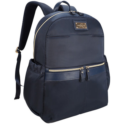SANDY LISA Laguna Mochila Azul Marino para Laptop de 14 Pulgadas con Bolsillos de Accesorios