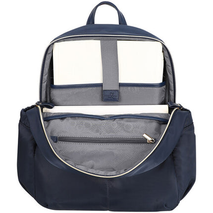 SANDY LISA Laguna Mochila Azul Marino para Laptop de 14 Pulgadas con Bolsillos de Accesorios