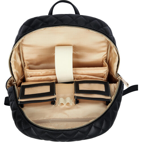 SANDY LISA St. Tropez Mochila Negra para Laptop 14" y Tablet 10.1"