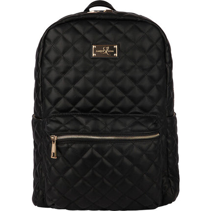 SANDY LISA St. Tropez Mochila Negra para Laptop 14" y Tablet 10.1"