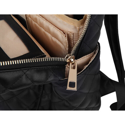 SANDY LISA St. Tropez Mochila Negra para Laptop 14" y Tablet 10.1"