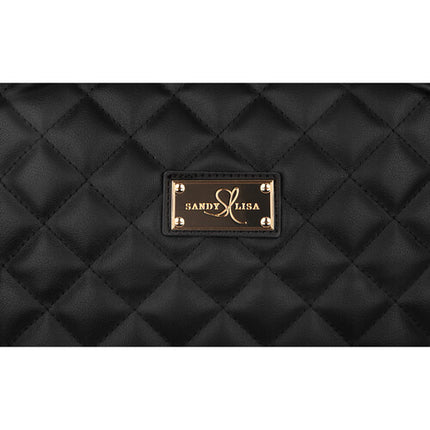 SANDY LISA St. Tropez Mochila Negra para Laptop 14" y Tablet 10.1"