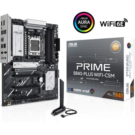 ASUS PRIME B840-PLUS WIFI-CSM Placa Base AM5 ATX DDR5 ECC Wi-Fi 6E SATA III
