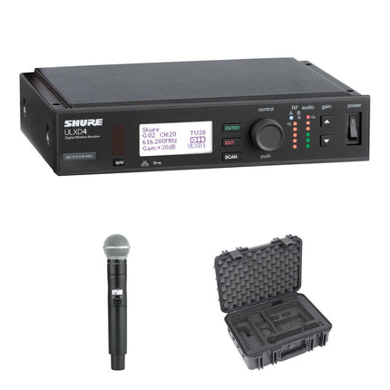 Shure ULX-D Micrófono Inalámbrico Digital Mano SM58 Kit 12 Horas 47 Canales
