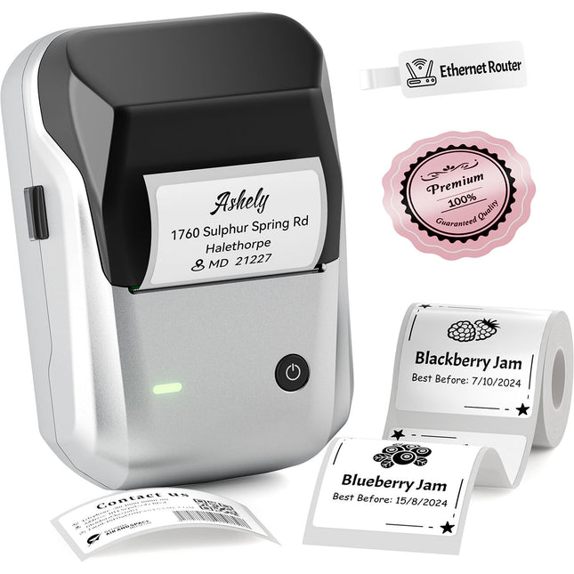 NIIMBOT B1 Impresora térmica portátil 2" 203 dpi Bluetooth plata