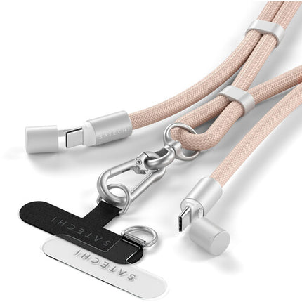 Satechi OntheGo Cable USB-C Lanyard 1.5m 60W Power Delivery Rosa