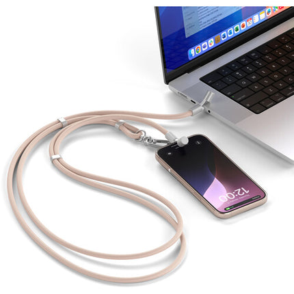 Satechi OntheGo Cable USB-C Lanyard 1.5m 60W Power Delivery Rosa