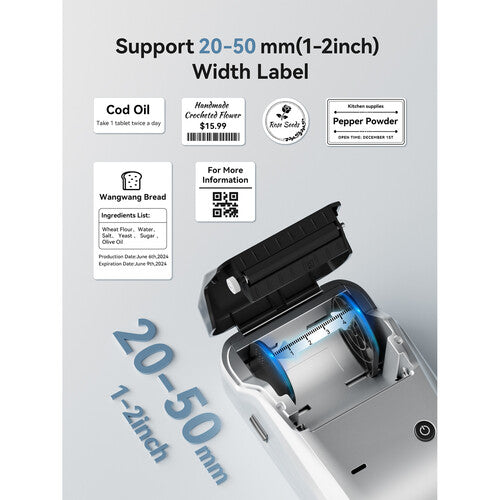 NIIMBOT B1 Impresora térmica portátil 2" 203 dpi Bluetooth plata