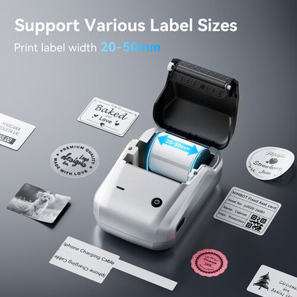 NIIMBOT B1 Impresora térmica portátil 2" 203 dpi Bluetooth plata