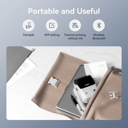 NIIMBOT B1 Impresora térmica portátil 2" 203 dpi Bluetooth plata