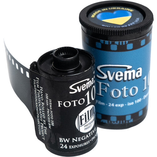 Film Photography Project Svema Foto 100 Película Negative B&N 35mm 24 Exposiciones ISO 100
