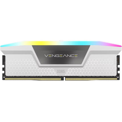 CORSAIR VENGEANCE RGB DDR5 32GB 7200 MT/s Memoria DIMM Blanca 2x16GB