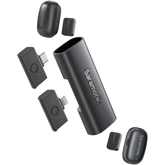 Saramonic AIR-SE-02 Sistema Micrófono Inalámbrico 2 Personas 656 ft Alcance 48 kHz 24-Bit Audio