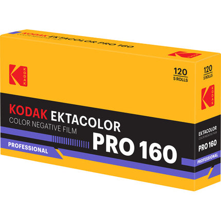 Kodak Ektacolor Pro 160 Película negativa color 120 ISO 160 5 unidades