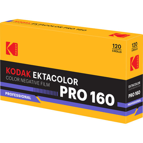Kodak Ektacolor Pro 160 Película negativa color 120 ISO 160 5 unidades