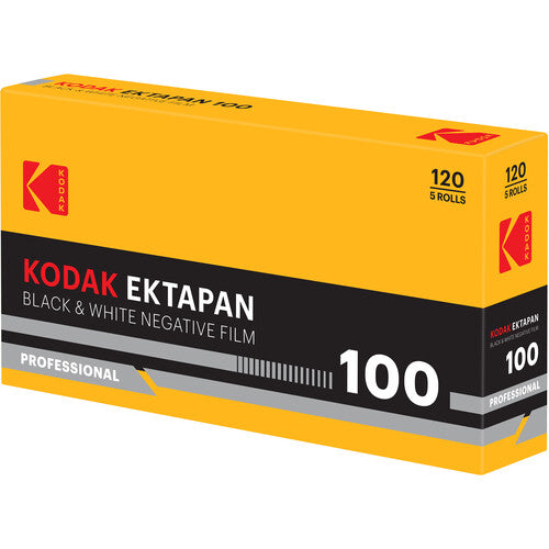 Kodak Ektapan 100 Película negativa en blanco y negro 120 rollos ISO 100 5 unidades