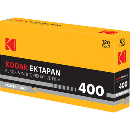 Kodak Ektapan 400 Película negativa blanco y negro 120 ISO 400 5 unidades
