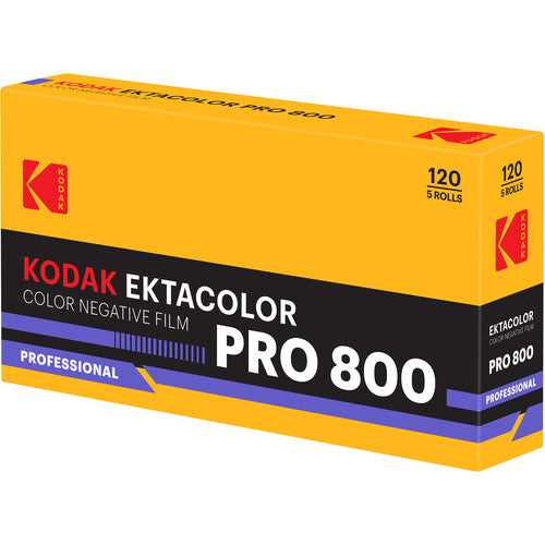 Kodak Ektacolor Pro 800 Película Color Negativo ISO 800 120 5-Pack