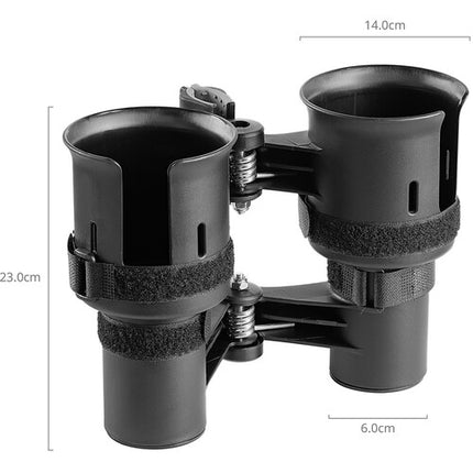 SmallRig Dual Portavasos para Carro de Cámara Tubo 50MM Rotatorio Aluminio