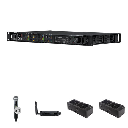 Shure 4CH RECIVR K SM58 Transmisor Sistema inalámbrico de 4 canales