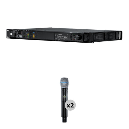 Receptor Shure 2CH con Fuente de Alimentación y Transmisor Beta87A