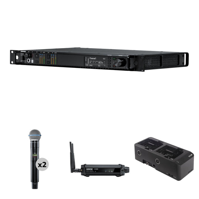 Shure 2CH RECIVR K B58 Transmisor inalámbrico para show 2B network