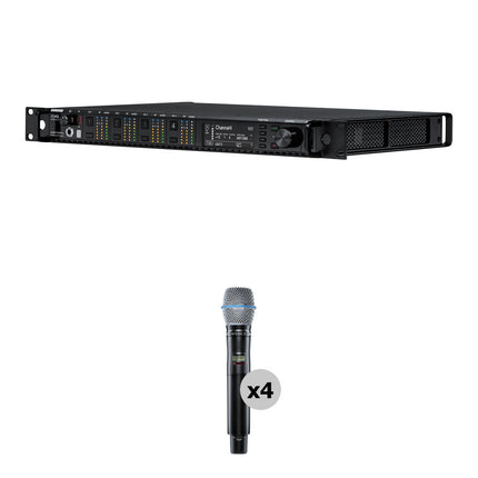 Shure Kit Receptor 4 Canales Transmisor con Micrófono Beta87A