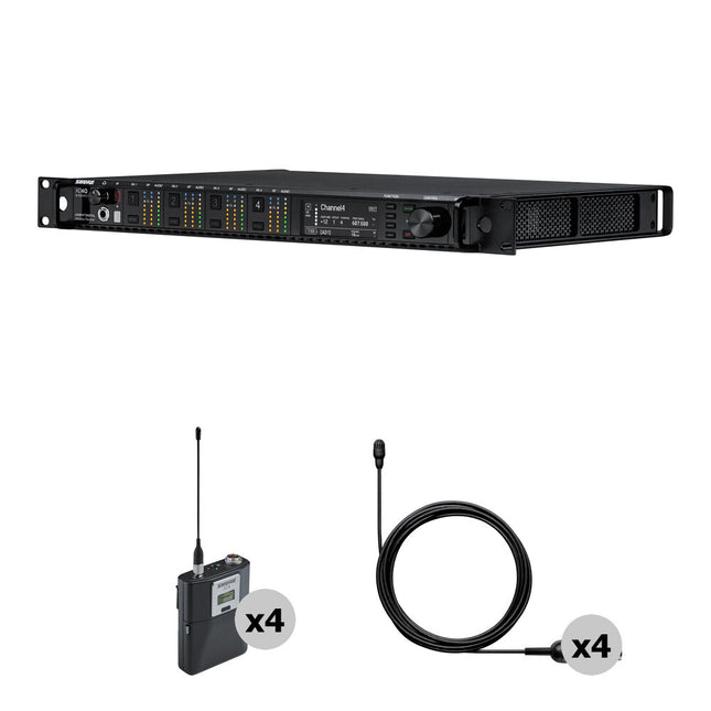Shure 4CH Kit receptor transmisor inalámbrico TL46B profesional